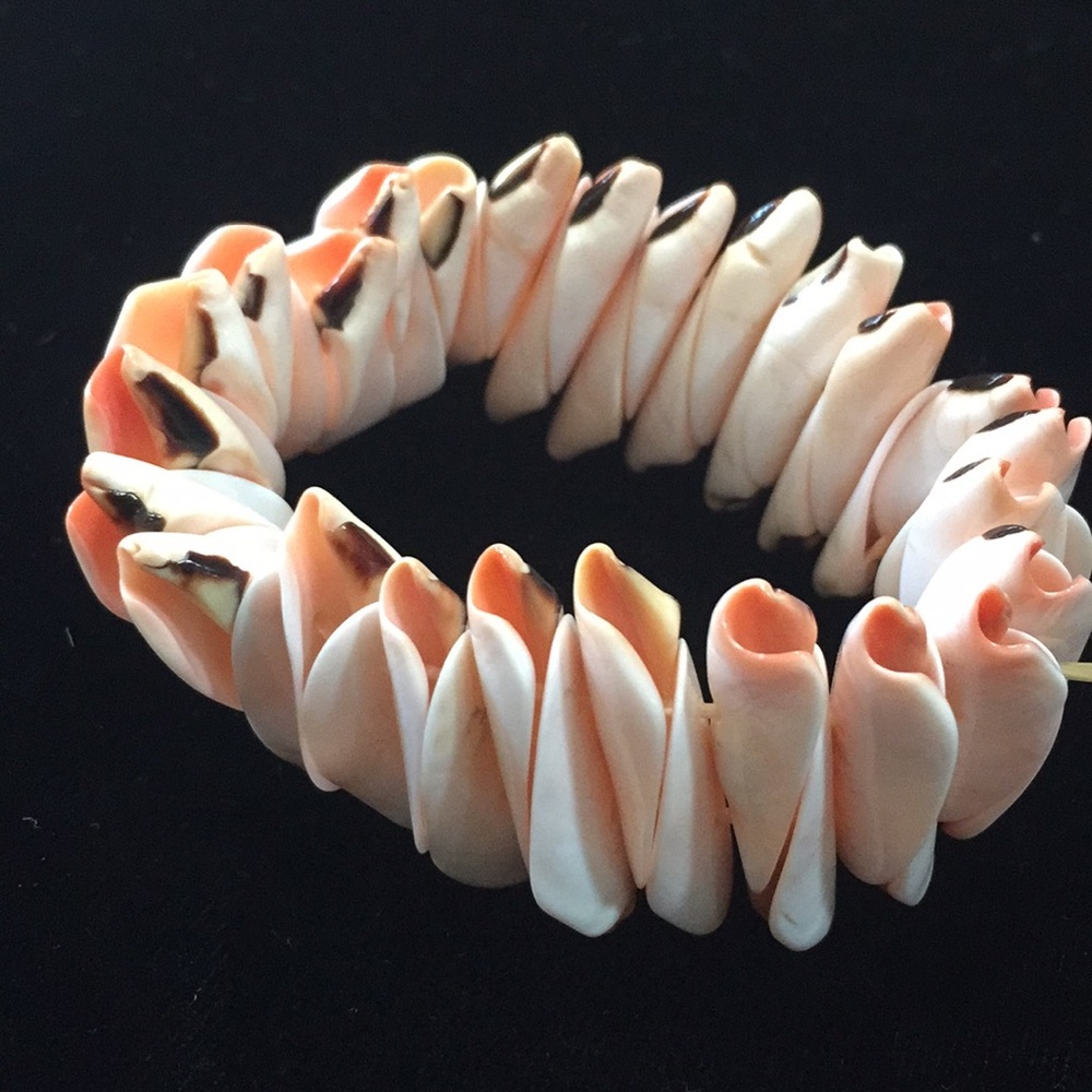A Seashell Bracelet Beautiful Shells Elastic Band - image 8